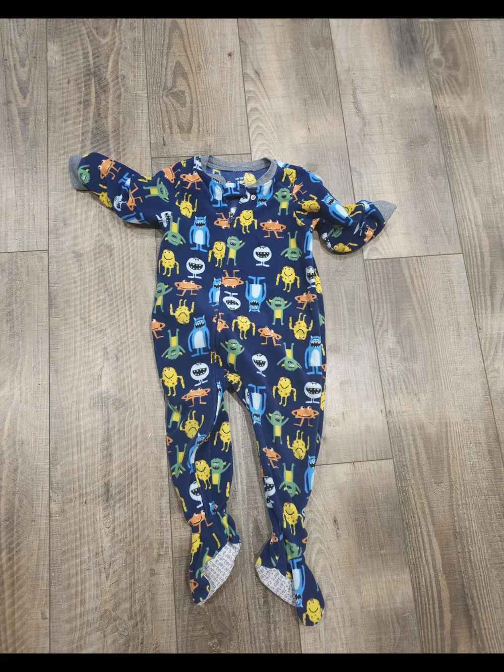 4/$10 Carters 24 Month Footie Pajamas Fleece Pjs Monsters